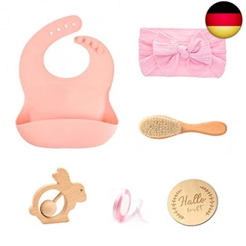 EGGUITAR Baby Set Mädchen,Neugeborenen Geschenk Mädchen (7 StÜCk),Baby Geburt Ge