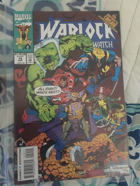 Warlock and the Infinity Watch #19 Vf 1993 Marvel Comic