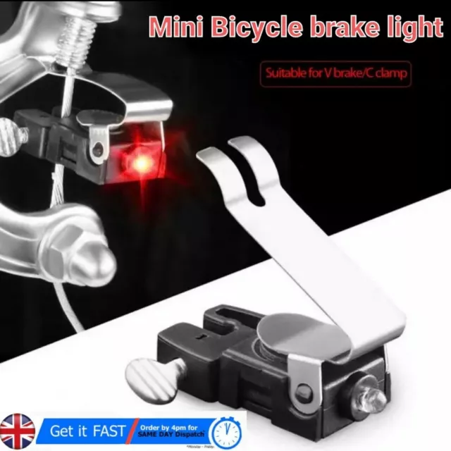 Bicycle Bike Cycling Brake Light Red LED Tail Light Safety Warning Light  🇬🇧UK