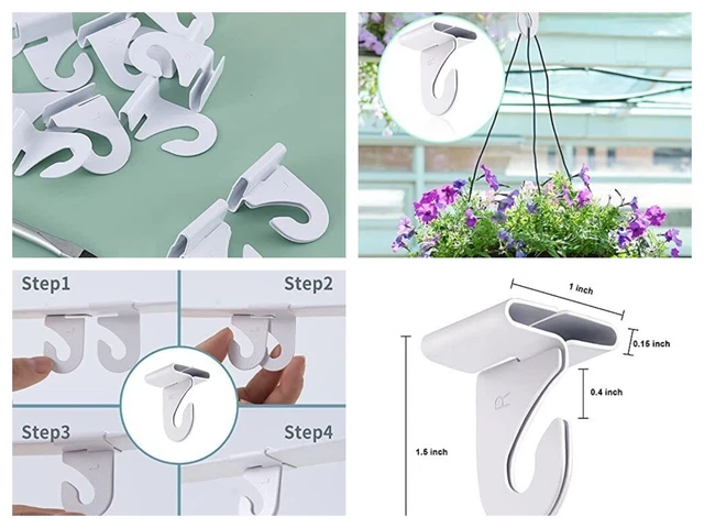 NATIONAL HARDWARE Extra Heavy Duty White Aluminum Drop Ceiling Hooks, 10 PAIRS