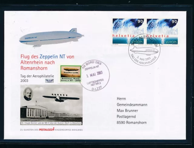 038a) Zeppelin NT, Schweiz Tag der Aerophilatelie 2003