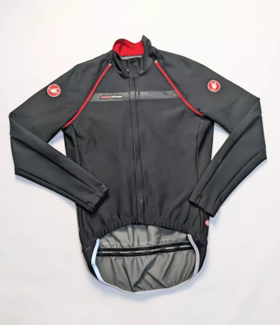 Castelli Mens Rosso Corsa Cycling Windstopper Jacket Large Good  Condition