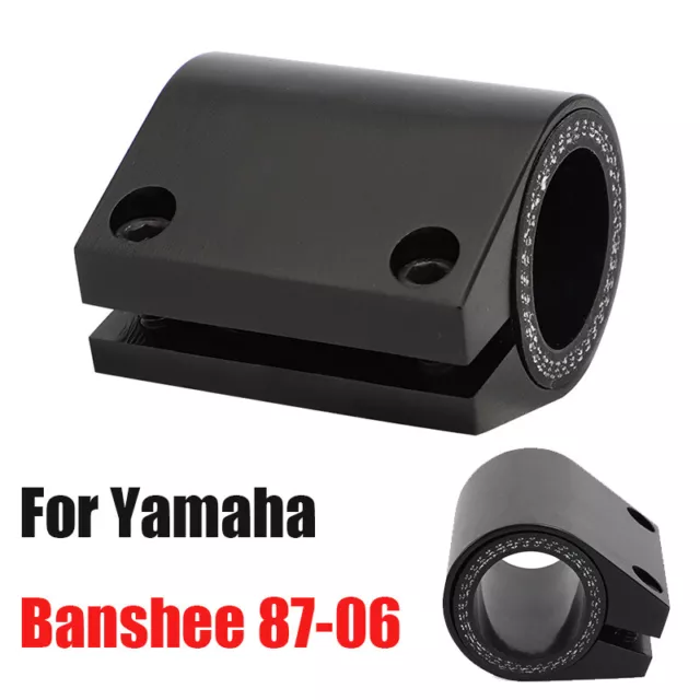 Billet Black Exhaust Tube Clamps Clamp Connector For Yamaha Banshee 1987-2006