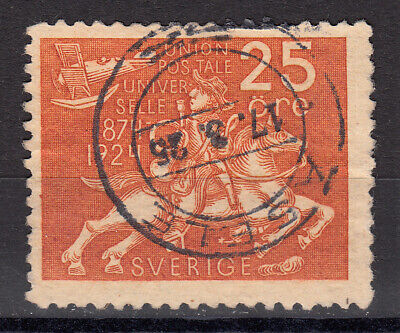 Cinquantenario UPU CIF 182 25 cent usato A-2123-1924 SVEZIA 
