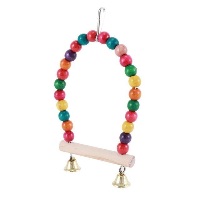 Cage Parrots Birds Perch Hanging Swings Toy Bird  Supplies Parrots Swing Toy