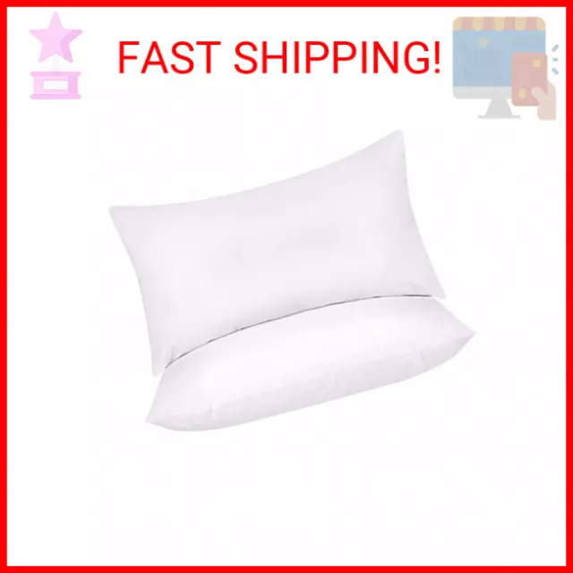 Utopia Bedding Throw Pillows Insert (Pack of 2, White) - 12 x 20 Inches Bed and