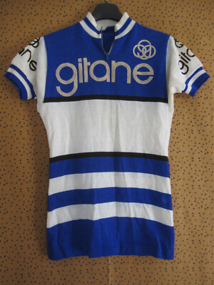 Maillot Cycliste vintage Peugeot Cycles Acrylique laine vintage 70'S jersey - M