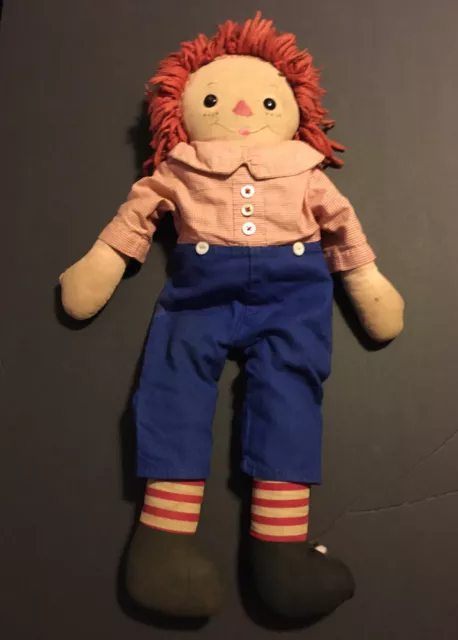 Vintage Raggedy Ann Andy Doll 19”