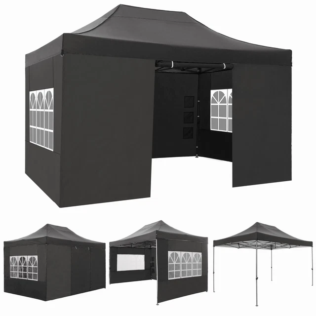 Pavillon 3x3m-3x4,5m Wasserdicht Gartenzelt Faltpavillon Partyzelt Popup Zelt