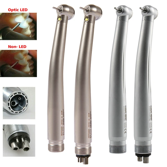 NSK Style Dental LED Fiber Optic E-generator / High Speed Handpiece Turbine 2/4H