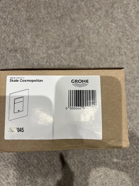 GROHE SKATE COSMOPOLITAN WC Dual Flush Button Chrome Wall Plate ...