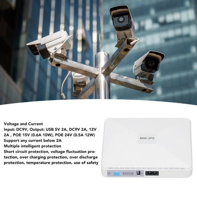 Alimentatore mini backup batteria 8800 mAh per telecamera di sicurezza modem router (Stati Uniti)
