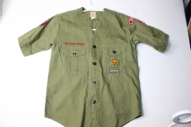 Boy Scouts of America Uniform Youth Vintage Medium 10/12 (NO SIZE) Shirt