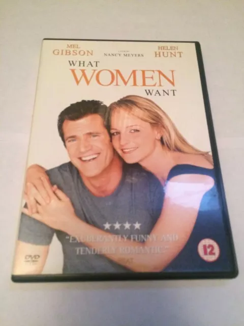 What Women Want (DVD, 2001) mel gibson, helen hunt, region 2 uk dvd