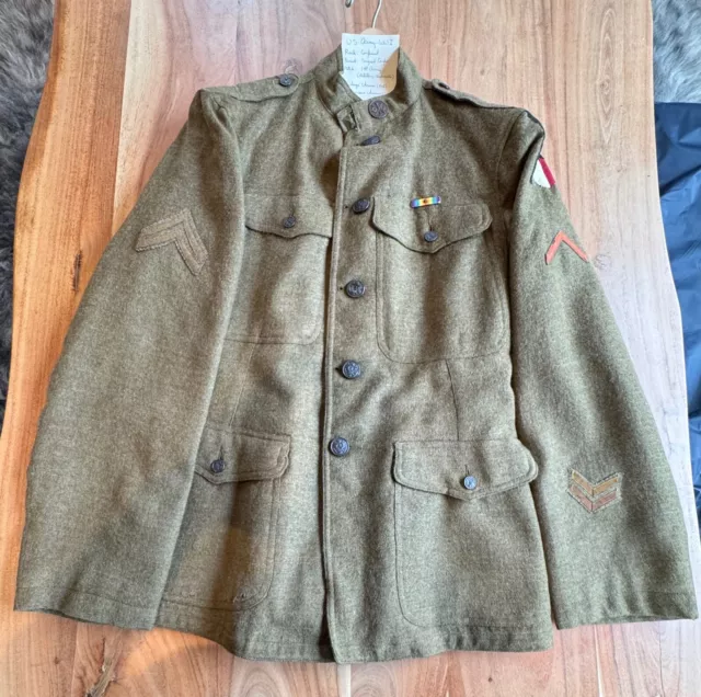 Wwi 1917 Army Infantry Wool Uniform Jacket - Signal Corp - Original - Very Good