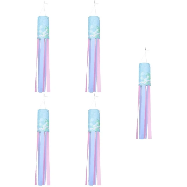 5x dekorativ Gartendeko Windsack-Ornament Pro Display Garten Dekorieren