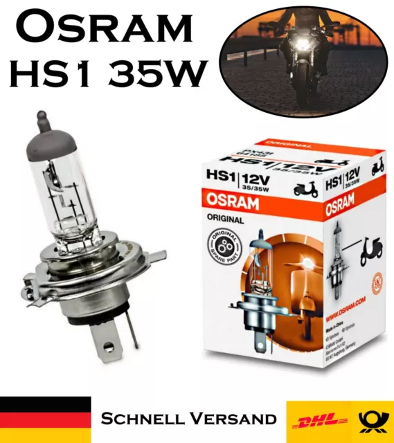 1X OSRAM HS1 35/35W 12V PX43t 64185 Motorcycle Headlights