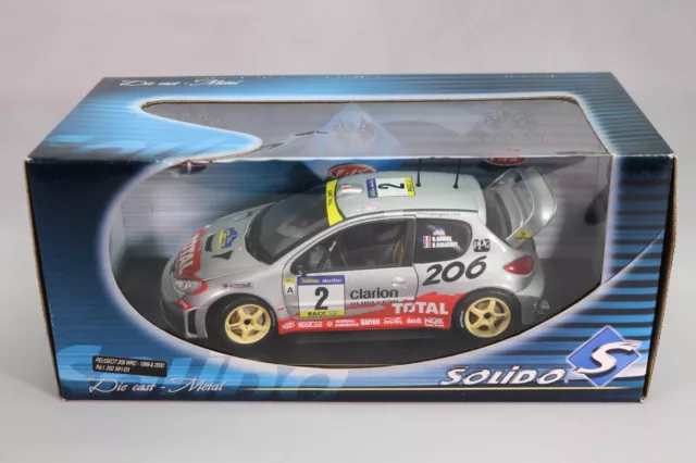 Solido - 1:18 - Peugeot 206 - 206 WRC 1999 & 2000 Panizzi - Solido REF 9016  - Catawiki