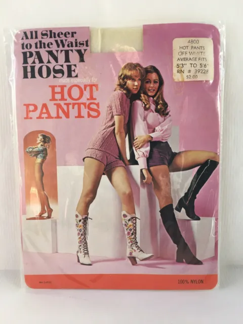 Vintage Hot Pants Panty Hose 70s Pantyhose Average