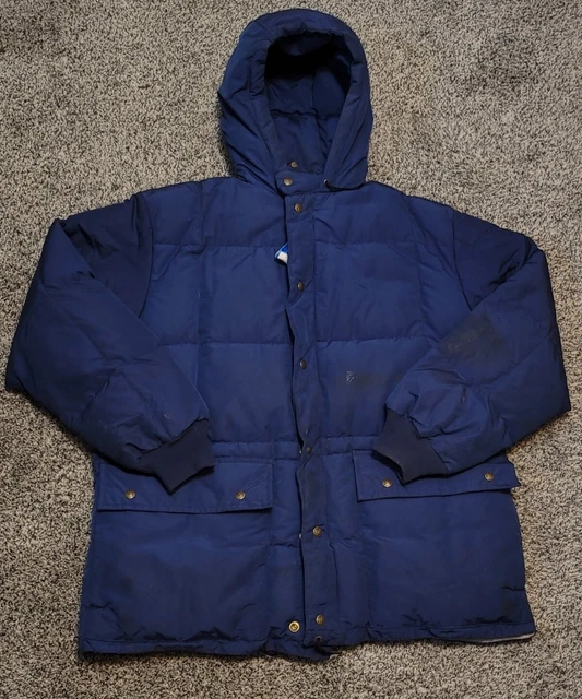 VINTAGE EDDIE BAUER Premium Goose Down Mens Quilted Puffer Jacket