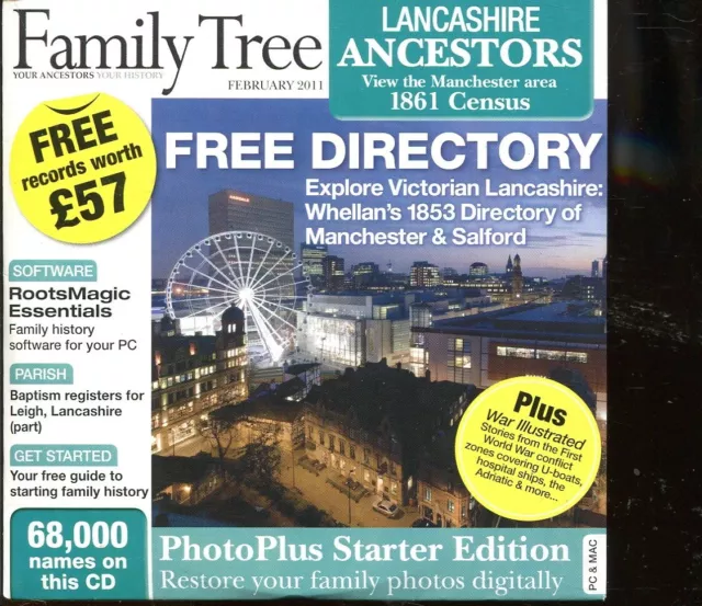 Family Tree - Lancashire Ancestors - Magazine   PC CD-Rom