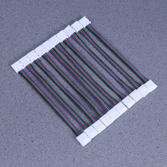 5 piezas conector LED 4 pines Rgb barra de luz tira de tira de conexión puente