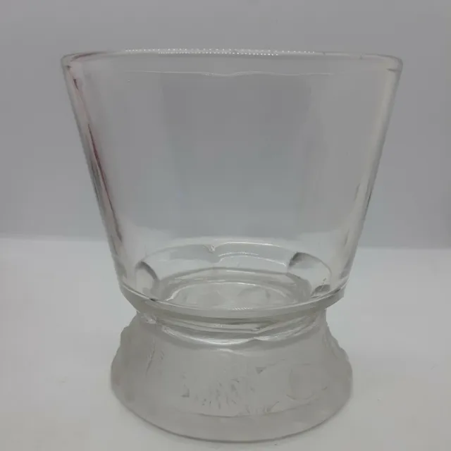 Antique Frosted Lion Spooner Gillinder & Sons Early American Pressed Glass Clear