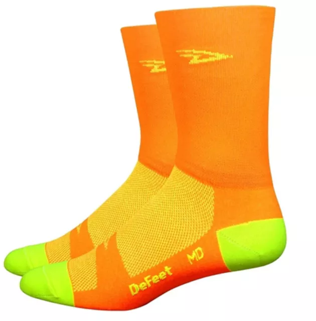 Defeet Calze Aireator Arancione Fluo