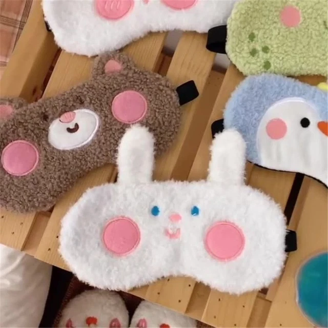 Felpa donna uomo morbido riposo peluche aiuto per dormire benda per occhi benda per occhi maschera per occhi