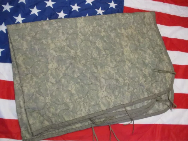 GENUINE USARMY ISSUE ACU DIGI CAMO PONCHO LINER BLANKET woobie Afganistan  iraq
