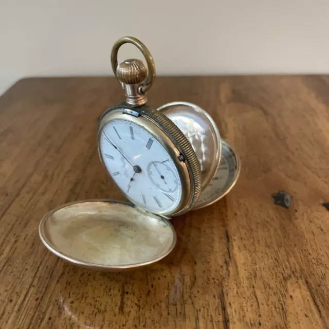 Antique Elgin Natl Watch Co Gold Filled Pocket Watch w/Paper - MSN 35188