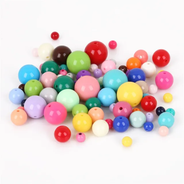 Mixed Colour Acrylic Beads Pony Beads for Jewelry Bracelet Beads Necklace Beads