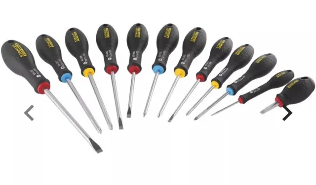 Stanley Fatmax Screwdriver Set - 12 Pieces DIY Tools Job Work Shop ✅✅✅✅✅✅✅✅