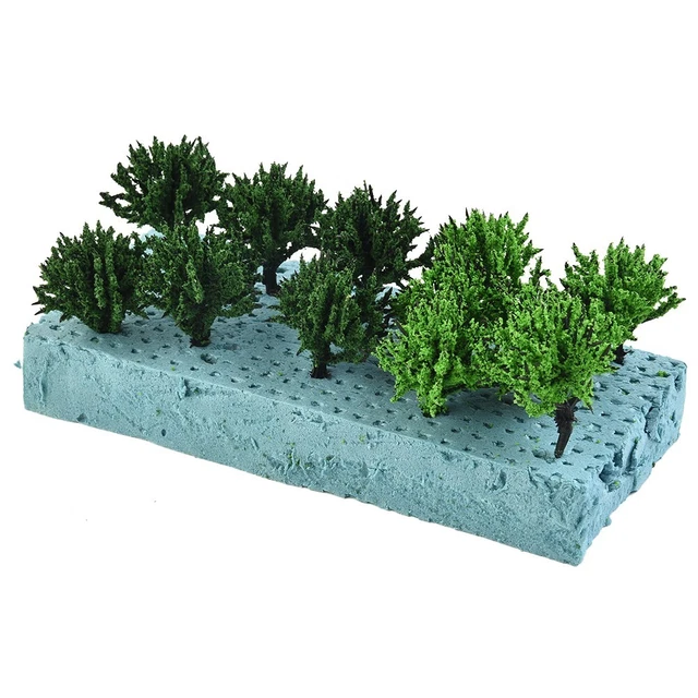 Bitray - 6 Mini Alberi Di Palma In Plastica Per Diorami, Terrari E Plastici - Altezza 8 Cm - 6