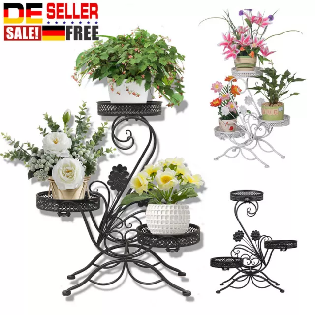 Blumenständer Blumenregal Schön Metall Pflanzentreppe Set Garten Balkon Kreativ