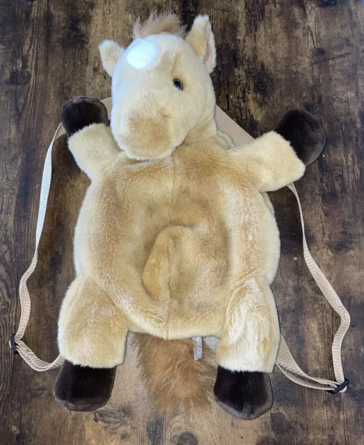 A&A BACKPACK Plush HORSE Pony OVERNIGHT Sleep Over TRAVEL Adjustable Straps
