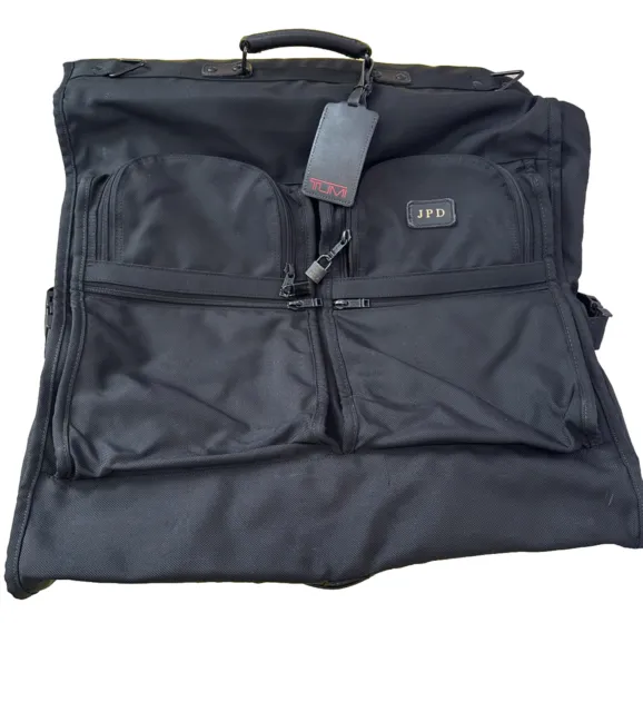 Vintage TUMI Alpha Bifold 24" Large Garment Bag Black Ballistic Nylon USA Made