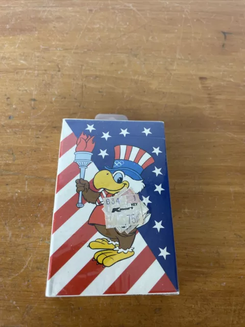 Sam The Olympic Eagle Vintage 1984 La Olympics Playing Cards Factory Sealed