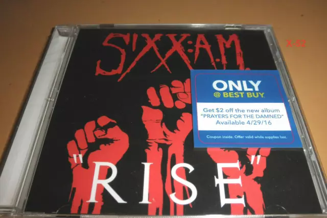 SIXX AM CD Betbuy Exclusive hit single RISE 3 track 2 live hits Nikki Sixx