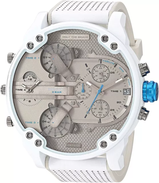 DIESEL MR DADDY 2.0 Men's White Silicone Ceramic Plated Chronograph Watch  Dz7419 $179.95 - PicClick