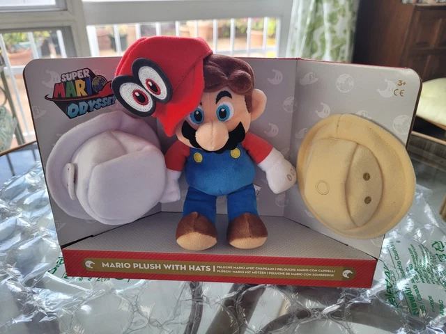 Super Mario Odyssey Plush with Hats Official 2019 ThinkGeek Cardboard Display