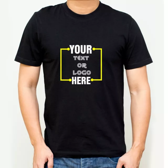Personalized Custom Printed T-shirt text, logo print on t-shirt