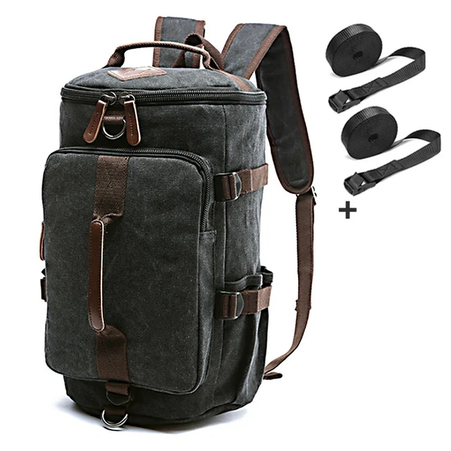 Sac à Dos Moto Canvas Vintage RG8 20L Vert - Craftride Look Rétro