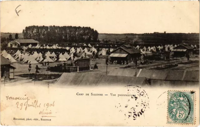 CPA Militaire Camp de SISSONNE - Vue panoramique (92198)