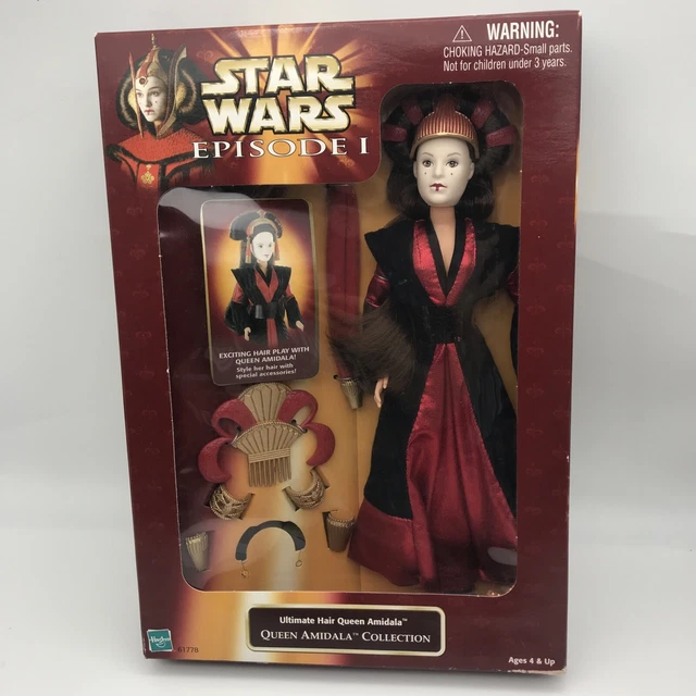 1998 Hasbro Star Wars Episode I 12" Ultimate Hair Queen Amidala Doll Figure New 1998 Hasbro Star Wars Episode I 12" Ultimate Hair Queen Amidala Doll Figure New