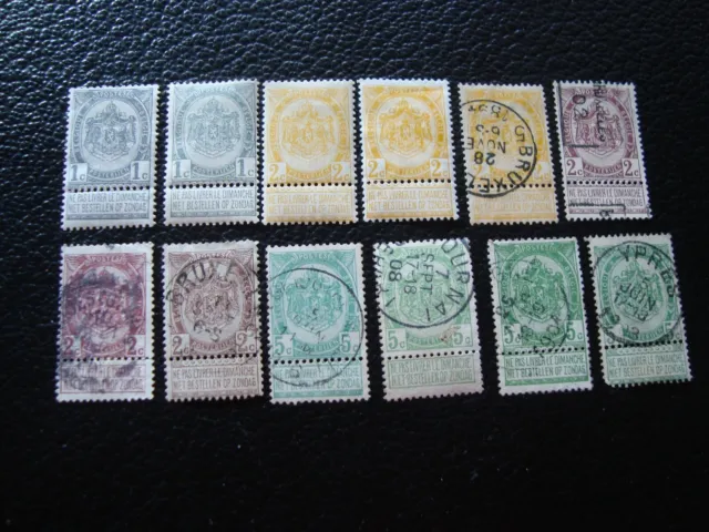 Belgien - Briefmarke Yvert / Tellier N° 53 A 56 Gestempelt Ou N MH (A50)