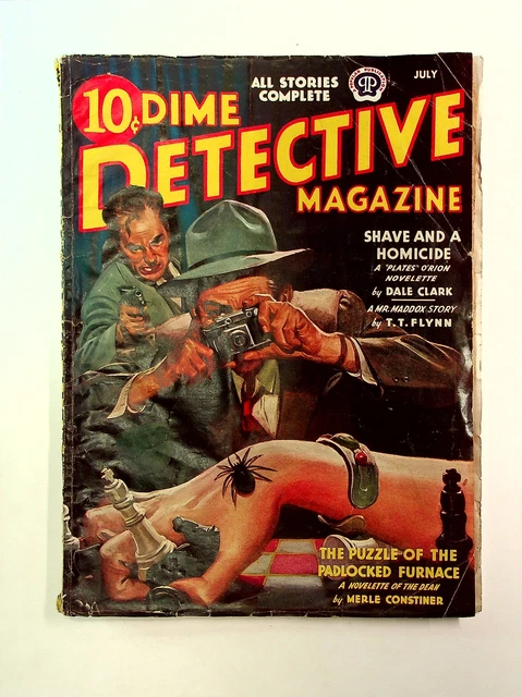 Dime Detective Magazine Pulp Jul 1944 GD/VG 3.0