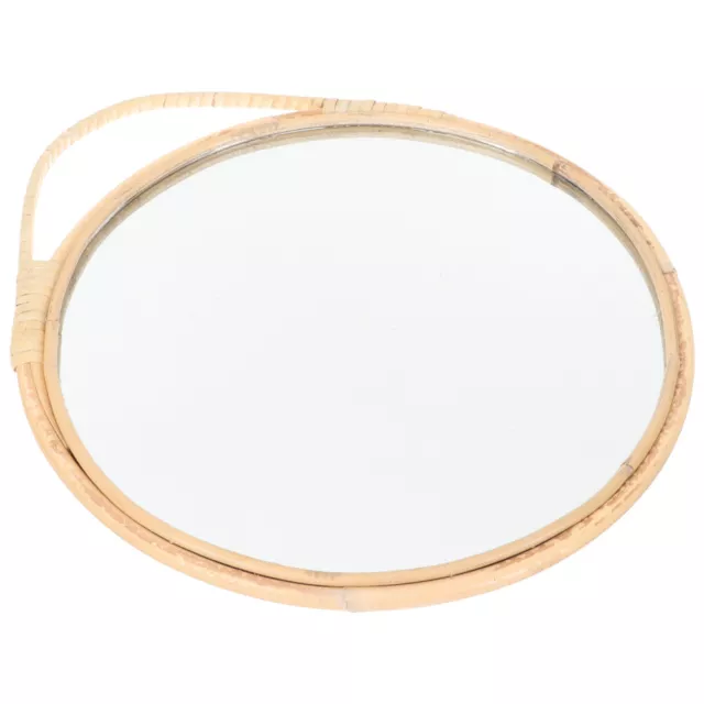 Espejo de pared de vidrio decoración espejo cosmético redondo espejo de maquillaje