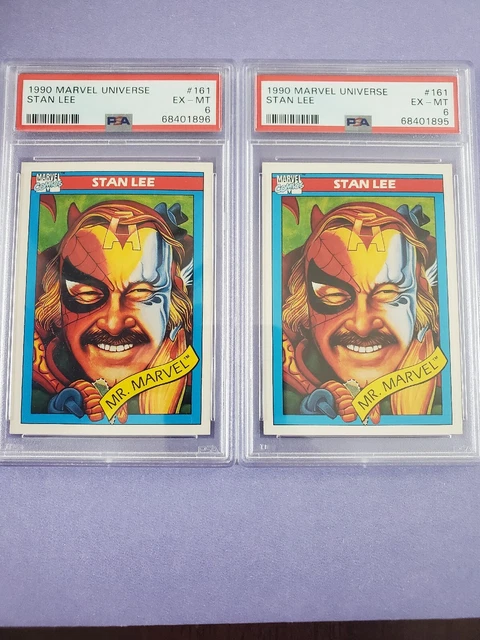 2-1990 Marvel Universe Stan Lee - Psa