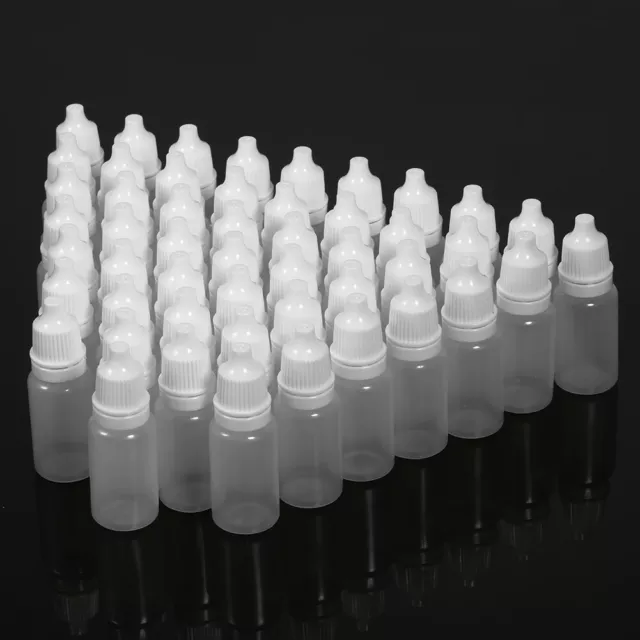 50-500pcs 10ml Empty Plastic Squeezable Dropper Bottles Eye Liquid Dropper